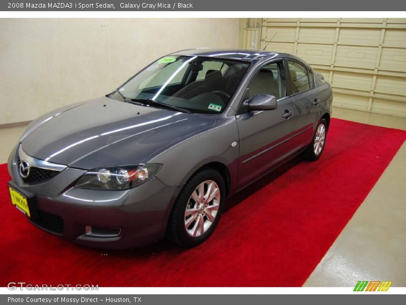 Galaxy Gray Mica / Black 2008 Mazda MAZDA3 i Sport Sedan