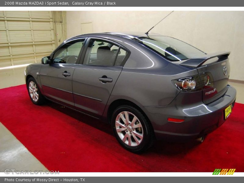 Galaxy Gray Mica / Black 2008 Mazda MAZDA3 i Sport Sedan