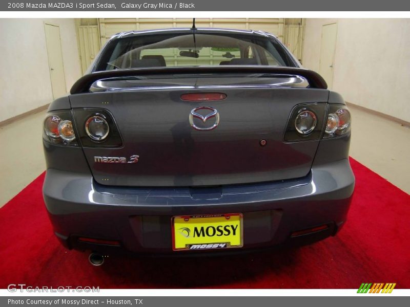 Galaxy Gray Mica / Black 2008 Mazda MAZDA3 i Sport Sedan