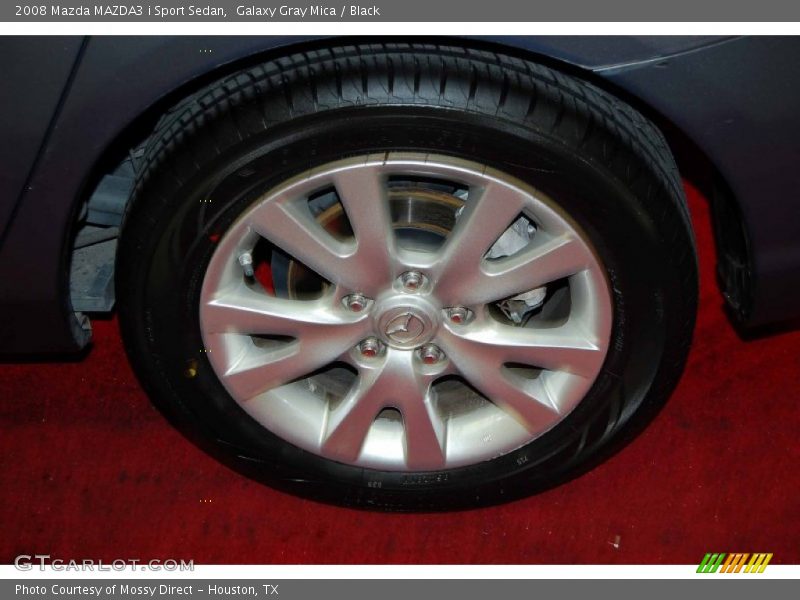 Galaxy Gray Mica / Black 2008 Mazda MAZDA3 i Sport Sedan