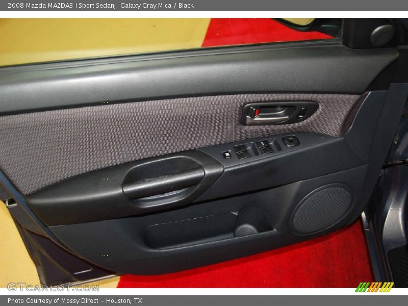 Galaxy Gray Mica / Black 2008 Mazda MAZDA3 i Sport Sedan
