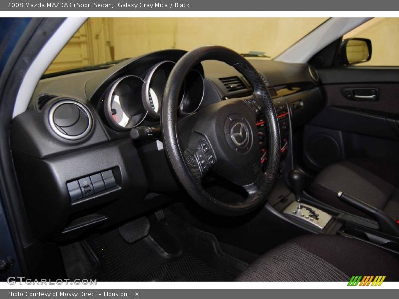 Galaxy Gray Mica / Black 2008 Mazda MAZDA3 i Sport Sedan