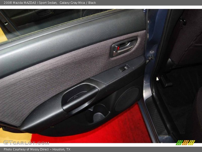 Galaxy Gray Mica / Black 2008 Mazda MAZDA3 i Sport Sedan