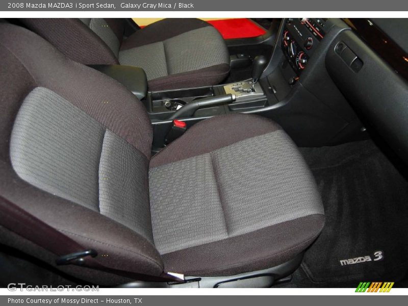 Galaxy Gray Mica / Black 2008 Mazda MAZDA3 i Sport Sedan