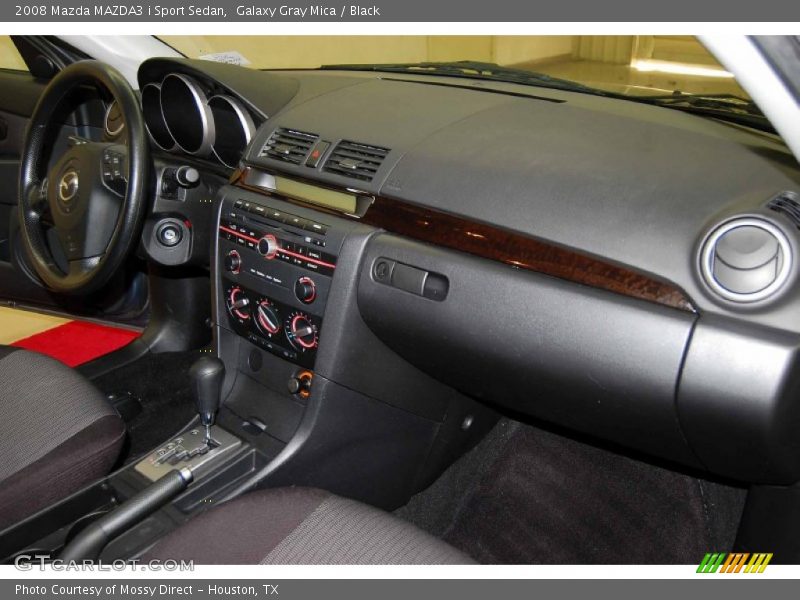 Galaxy Gray Mica / Black 2008 Mazda MAZDA3 i Sport Sedan