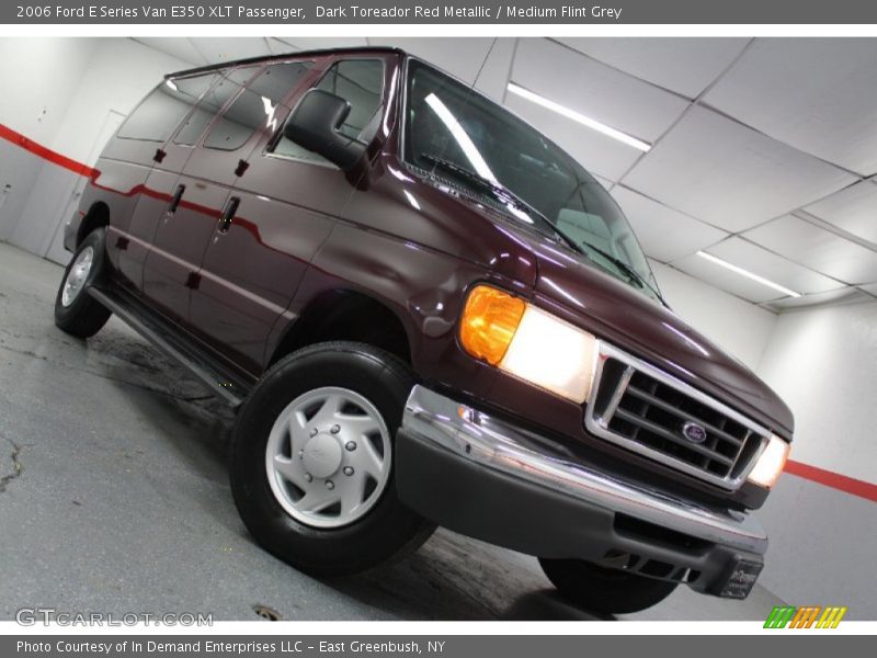 Dark Toreador Red Metallic / Medium Flint Grey 2006 Ford E Series Van E350 XLT Passenger