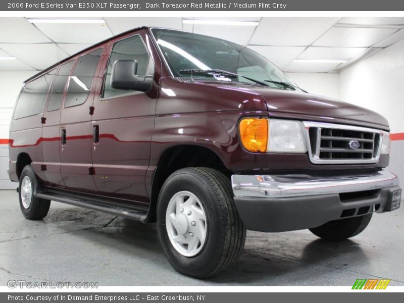 Dark Toreador Red Metallic / Medium Flint Grey 2006 Ford E Series Van E350 XLT Passenger