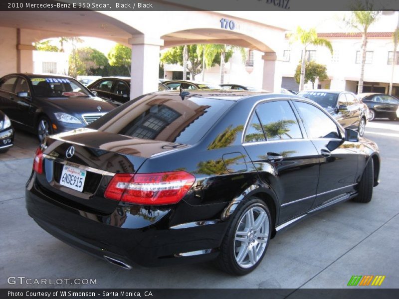 Black / Black 2010 Mercedes-Benz E 350 Sedan