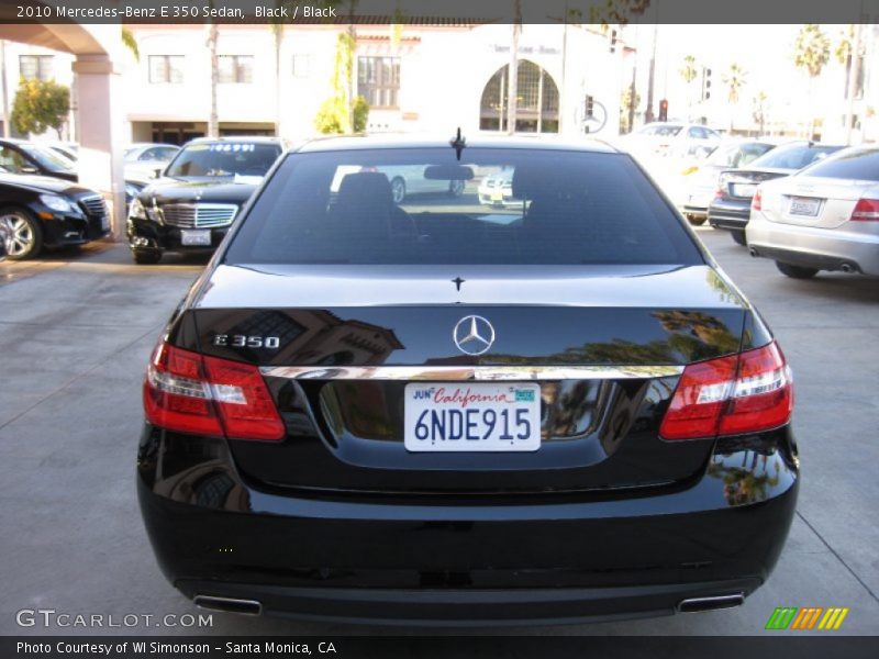 Black / Black 2010 Mercedes-Benz E 350 Sedan