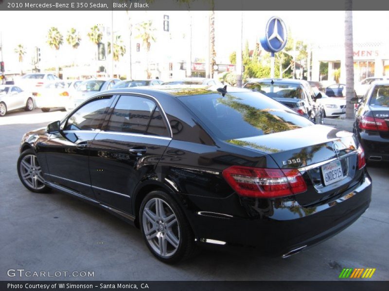 Black / Black 2010 Mercedes-Benz E 350 Sedan