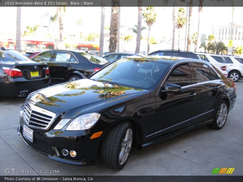 Black / Black 2010 Mercedes-Benz E 350 Sedan