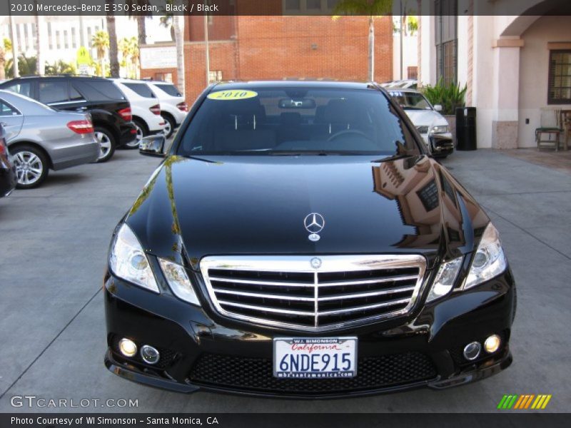 Black / Black 2010 Mercedes-Benz E 350 Sedan