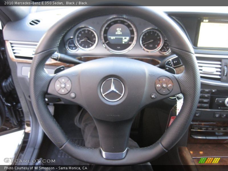 Black / Black 2010 Mercedes-Benz E 350 Sedan