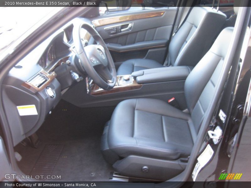 Black / Black 2010 Mercedes-Benz E 350 Sedan