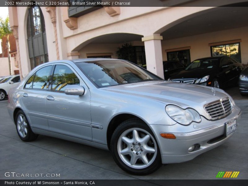 Brilliant Silver Metallic / Charcoal 2002 Mercedes-Benz C 320 Sedan