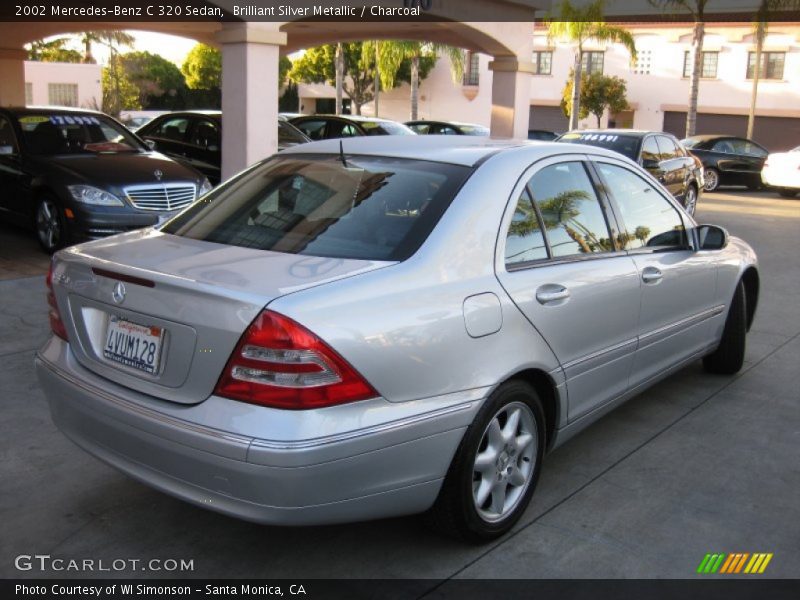 Brilliant Silver Metallic / Charcoal 2002 Mercedes-Benz C 320 Sedan