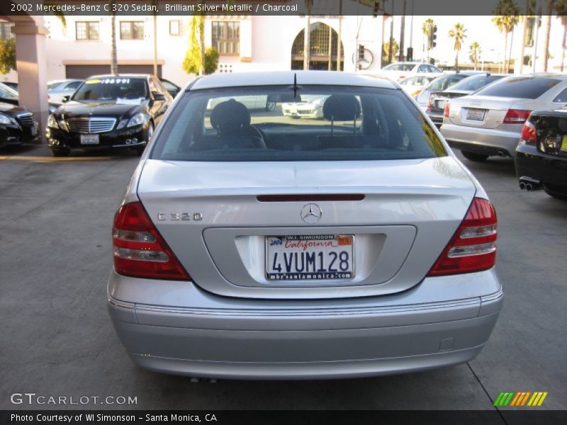 Brilliant Silver Metallic / Charcoal 2002 Mercedes-Benz C 320 Sedan
