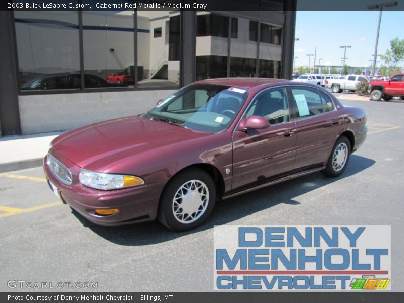 Cabernet Red Metallic / Medium Gray 2003 Buick LeSabre Custom