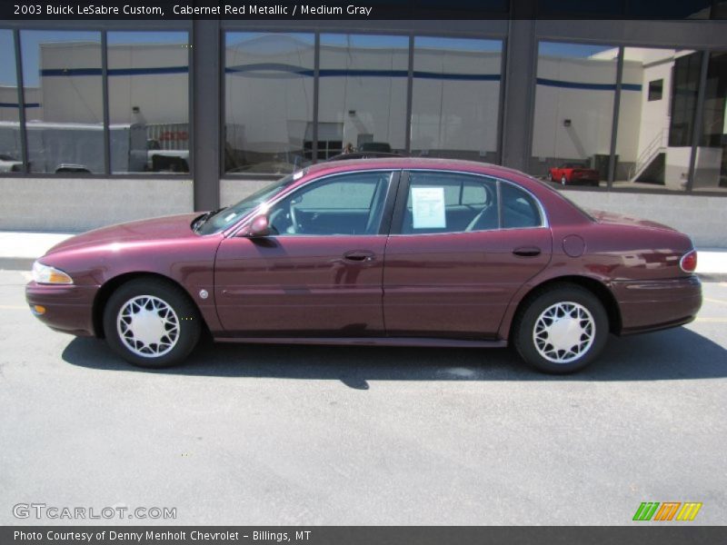 Cabernet Red Metallic / Medium Gray 2003 Buick LeSabre Custom
