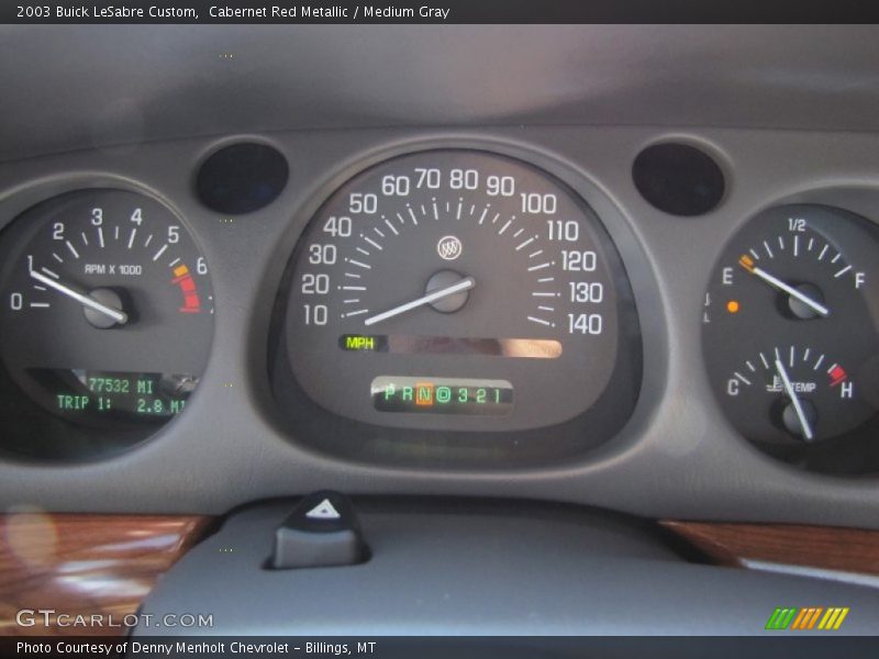 Cabernet Red Metallic / Medium Gray 2003 Buick LeSabre Custom