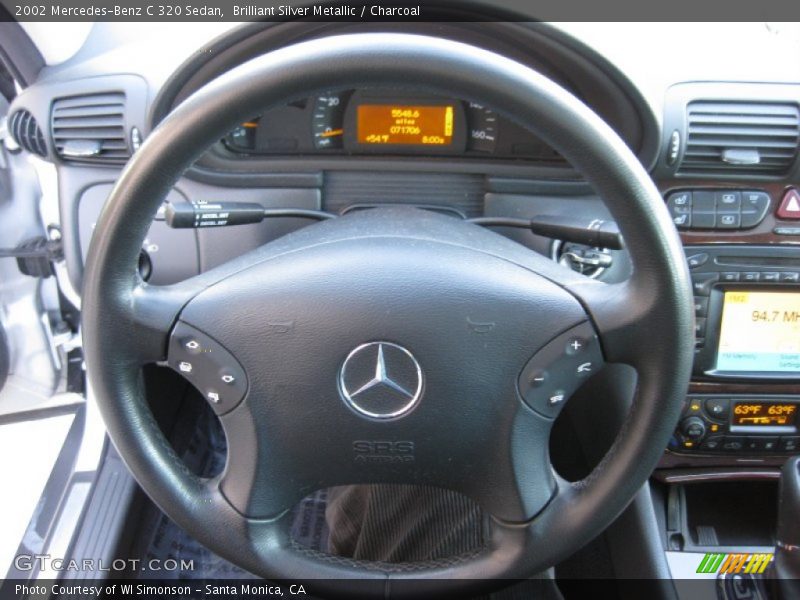 Brilliant Silver Metallic / Charcoal 2002 Mercedes-Benz C 320 Sedan