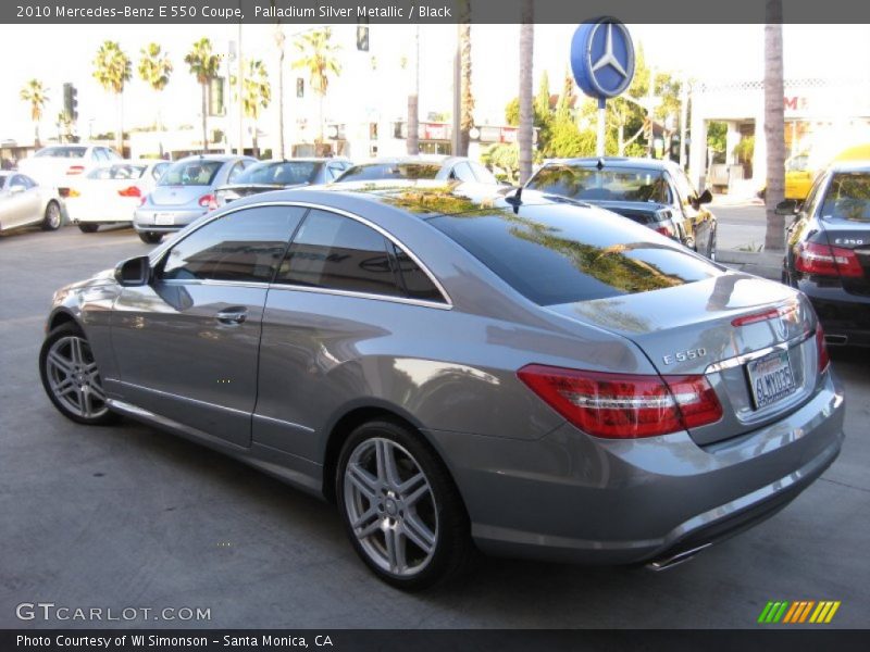 Palladium Silver Metallic / Black 2010 Mercedes-Benz E 550 Coupe