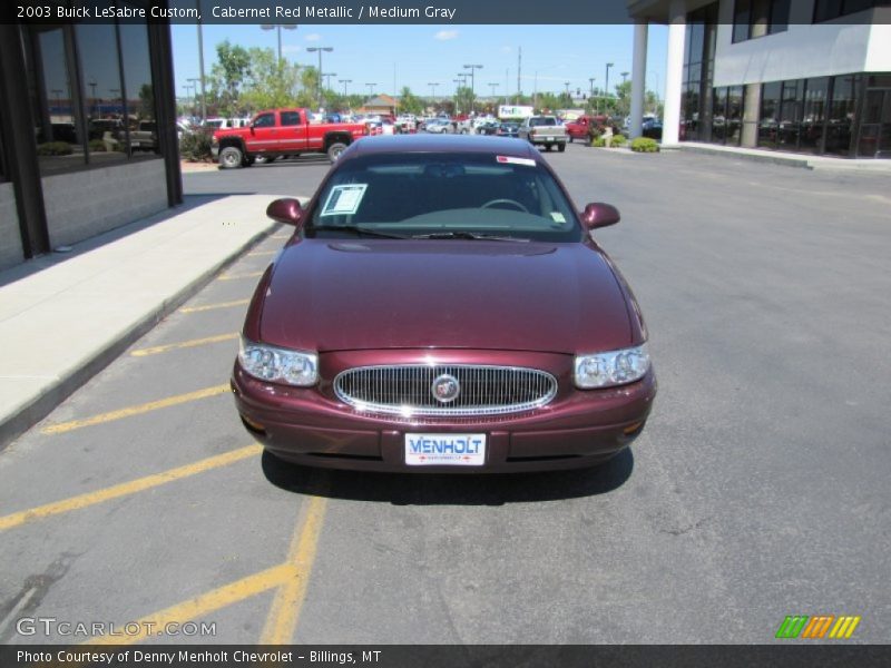 Cabernet Red Metallic / Medium Gray 2003 Buick LeSabre Custom