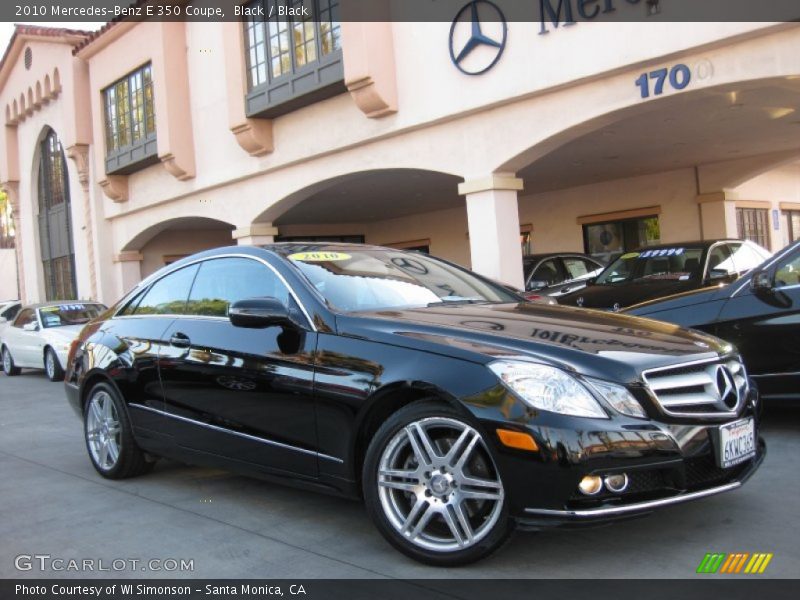 Black / Black 2010 Mercedes-Benz E 350 Coupe