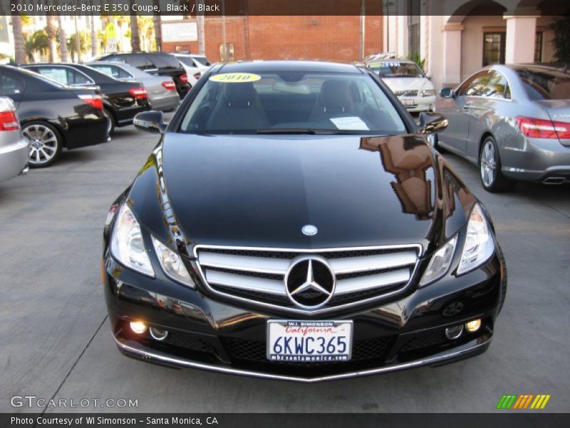 Black / Black 2010 Mercedes-Benz E 350 Coupe