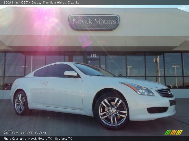 Moonlight White / Graphite 2009 Infiniti G 37 x Coupe