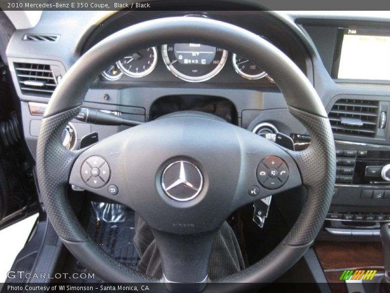 Black / Black 2010 Mercedes-Benz E 350 Coupe