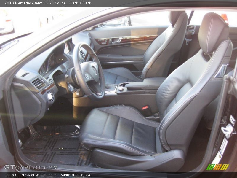 Black / Black 2010 Mercedes-Benz E 350 Coupe