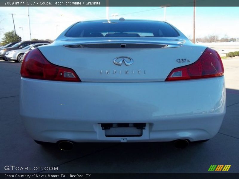 Moonlight White / Graphite 2009 Infiniti G 37 x Coupe