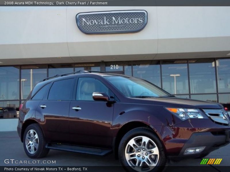 Dark Cherry Pearl / Parchment 2008 Acura MDX Technology