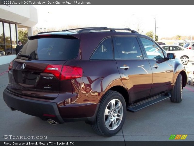 Dark Cherry Pearl / Parchment 2008 Acura MDX Technology