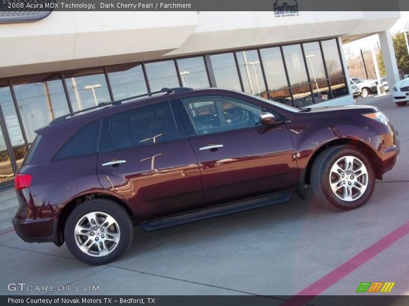 Dark Cherry Pearl / Parchment 2008 Acura MDX Technology