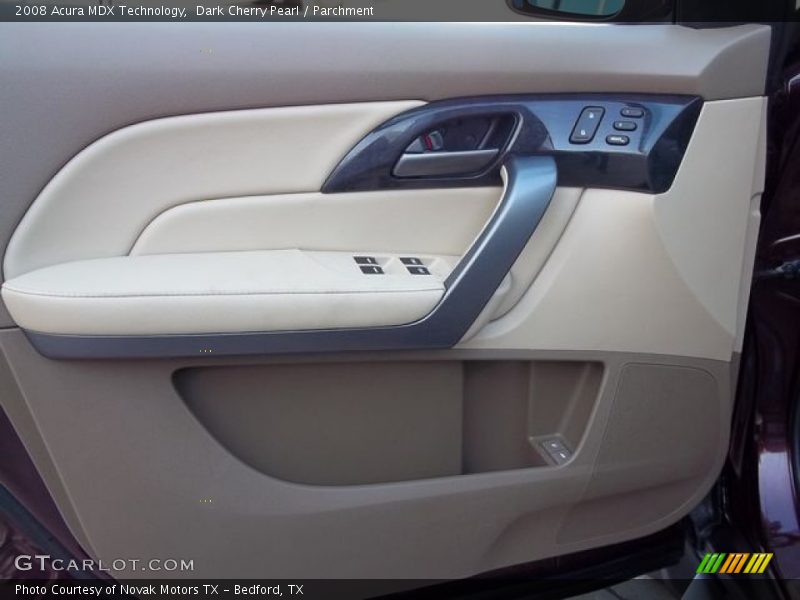 Dark Cherry Pearl / Parchment 2008 Acura MDX Technology
