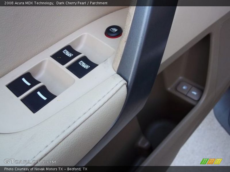 Dark Cherry Pearl / Parchment 2008 Acura MDX Technology