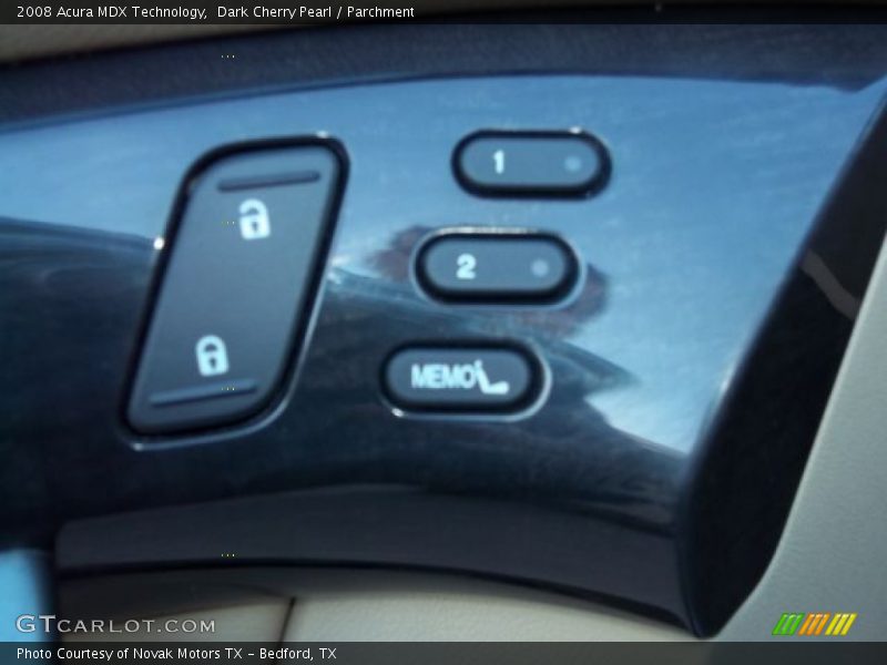 Dark Cherry Pearl / Parchment 2008 Acura MDX Technology