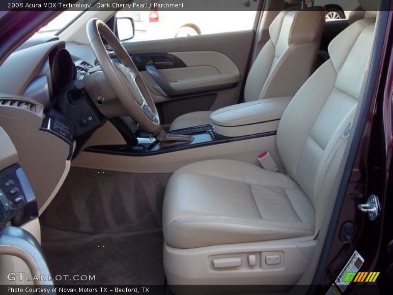 Dark Cherry Pearl / Parchment 2008 Acura MDX Technology
