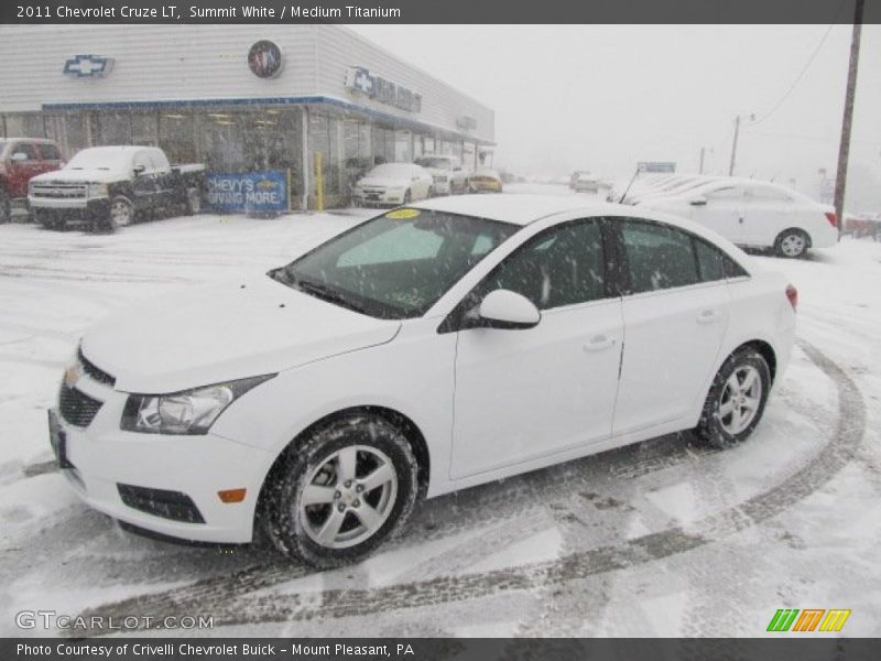 Summit White / Medium Titanium 2011 Chevrolet Cruze LT