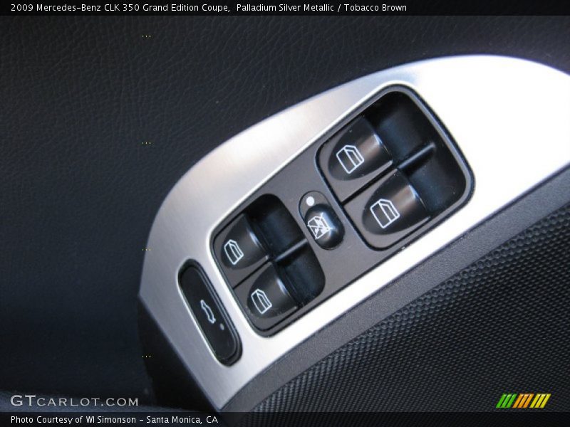 Palladium Silver Metallic / Tobacco Brown 2009 Mercedes-Benz CLK 350 Grand Edition Coupe