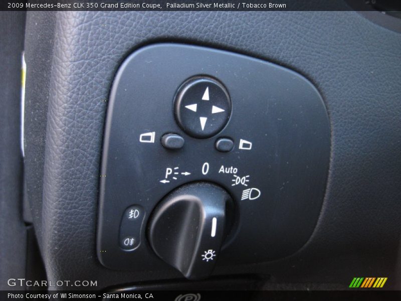 Palladium Silver Metallic / Tobacco Brown 2009 Mercedes-Benz CLK 350 Grand Edition Coupe