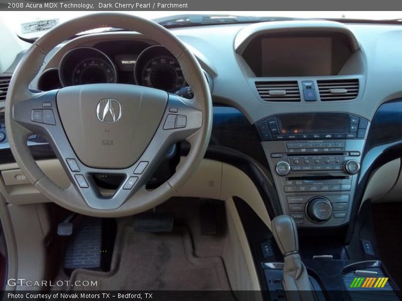 Dark Cherry Pearl / Parchment 2008 Acura MDX Technology