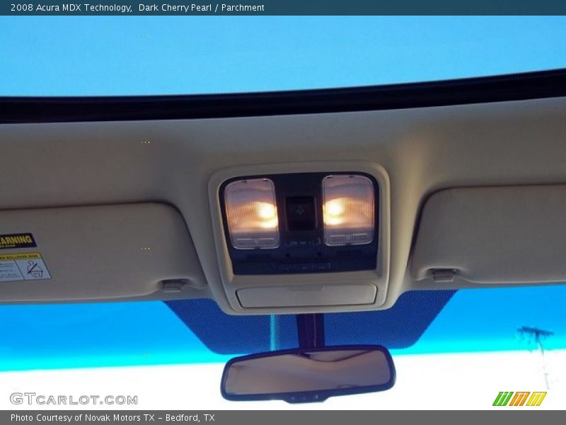 Dark Cherry Pearl / Parchment 2008 Acura MDX Technology
