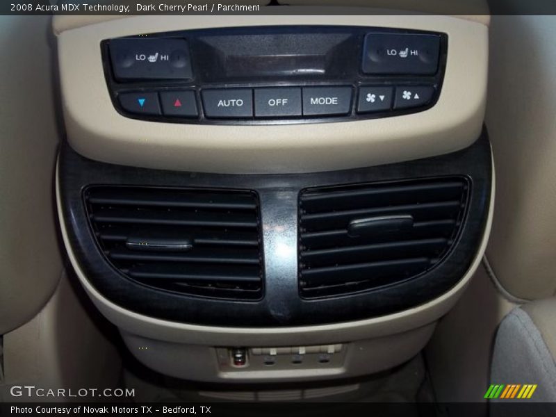 Dark Cherry Pearl / Parchment 2008 Acura MDX Technology