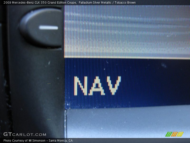 Palladium Silver Metallic / Tobacco Brown 2009 Mercedes-Benz CLK 350 Grand Edition Coupe