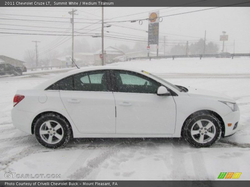 Summit White / Medium Titanium 2011 Chevrolet Cruze LT