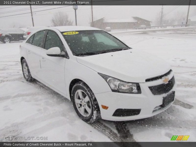 Summit White / Medium Titanium 2011 Chevrolet Cruze LT