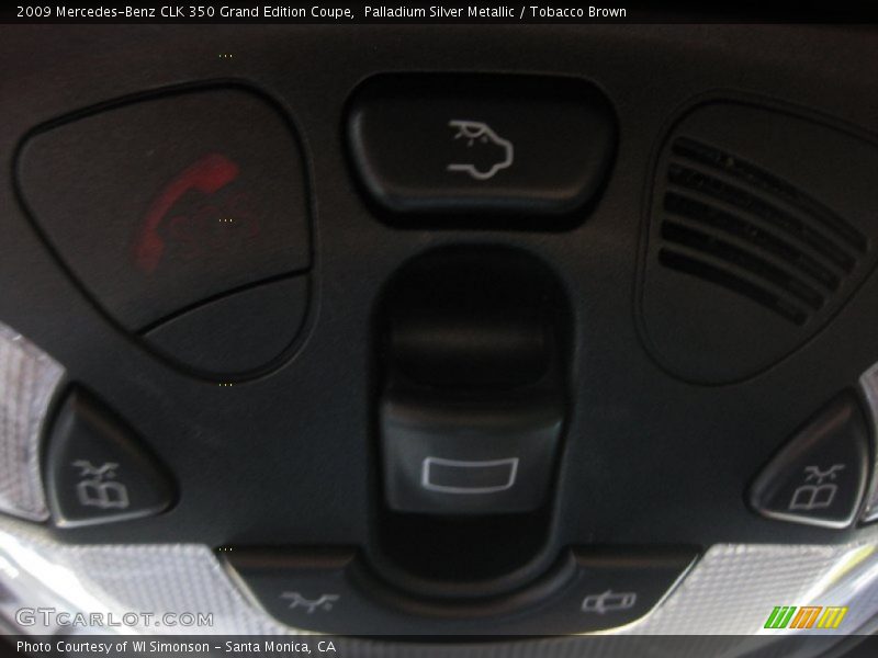 Palladium Silver Metallic / Tobacco Brown 2009 Mercedes-Benz CLK 350 Grand Edition Coupe